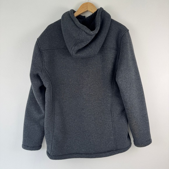 Rugged Elements Mens Fleece Lined Hoodie Charcoal Gray Full Zip Jacket Size M - Picture 3 of 14